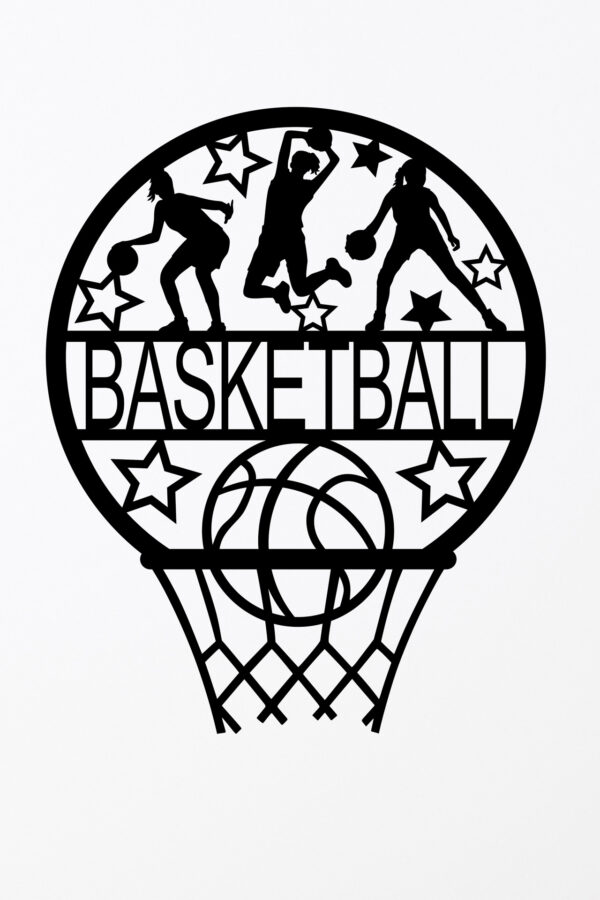 Basketball_Female Name Signs - Single Layer