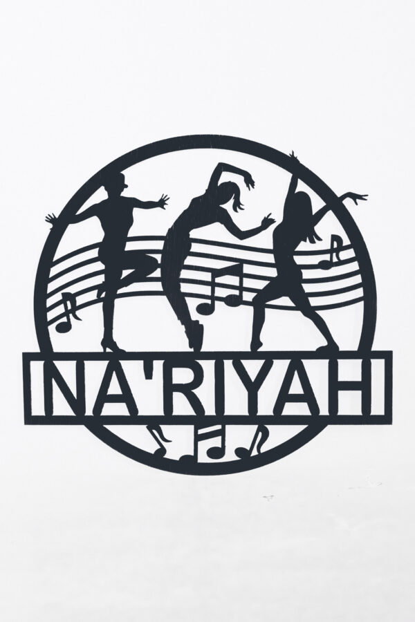 Dancers-1 Name Signs - Single Layer