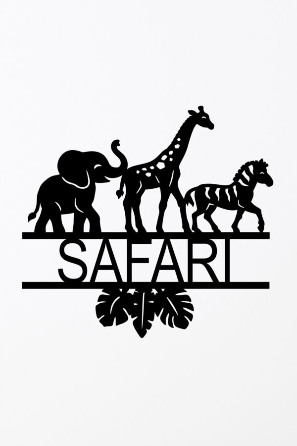 Safari Name Signs - Single Layer