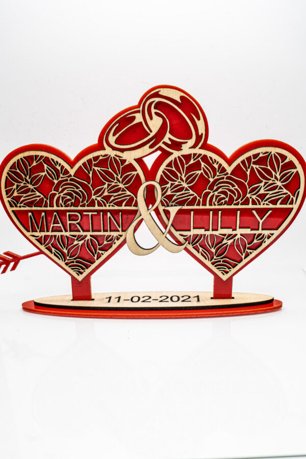 red heart 1 Wedding Hearts