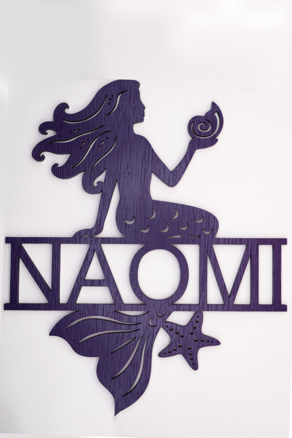 wall sign Naomi Name Signs - Single Layer
