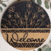 Floral Welcome Sign