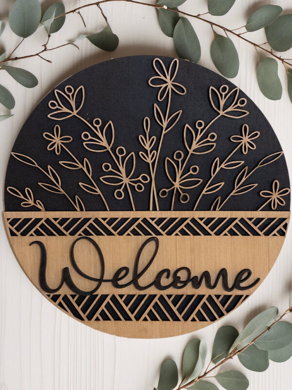 Floral Welcome 2-2 Floral Welcome Sign
