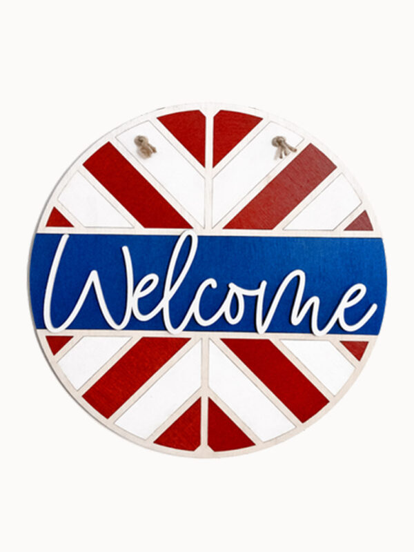 Chevron Welcome Sign