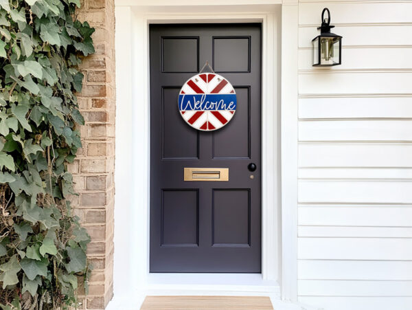 Chevron Welcome Sign