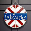 Chevron Welcome Sign