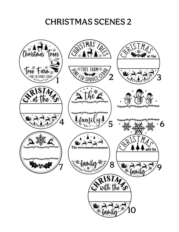 Christmas Scenes 2 Personalized Ornaments