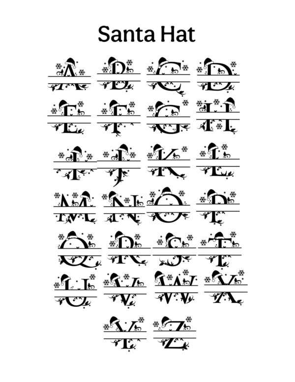 Santa Hat Personalized Ornaments