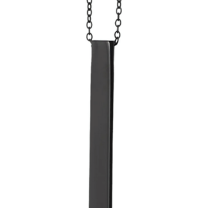 stainless steel vertical necklace