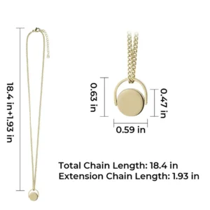 Alternative view of Stainless Steel Spinner Necklace